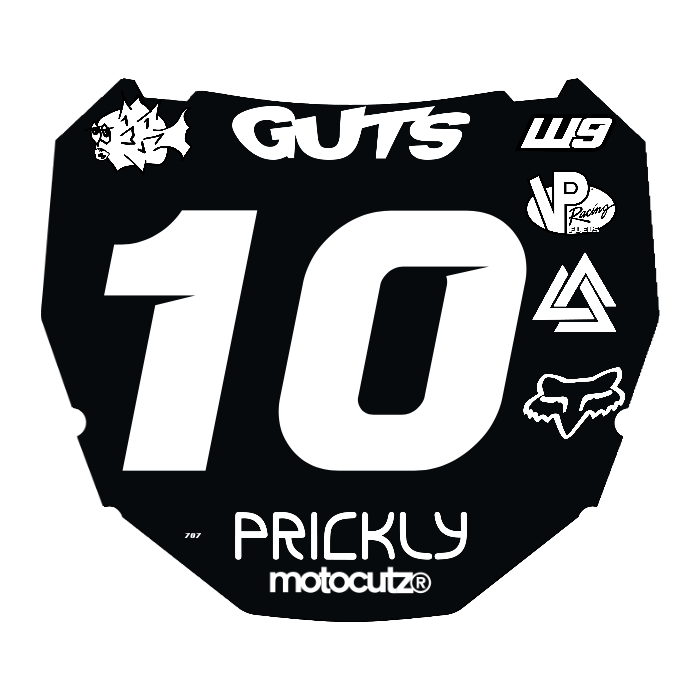 CUSTOM ODI NUMBER PLATE DECAL
