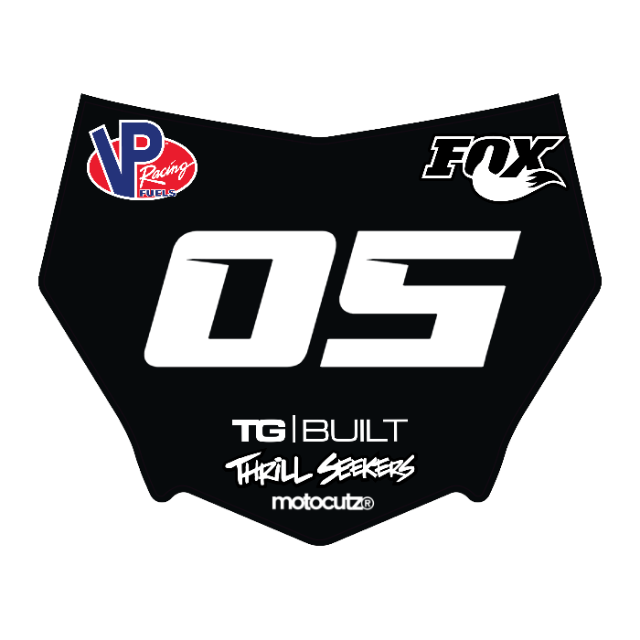 CUSTOM MOTOCUTZ FRONT PLATE DECAL