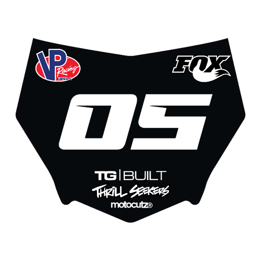 CUSTOM MOTOCUTZ FRONT PLATE DECAL