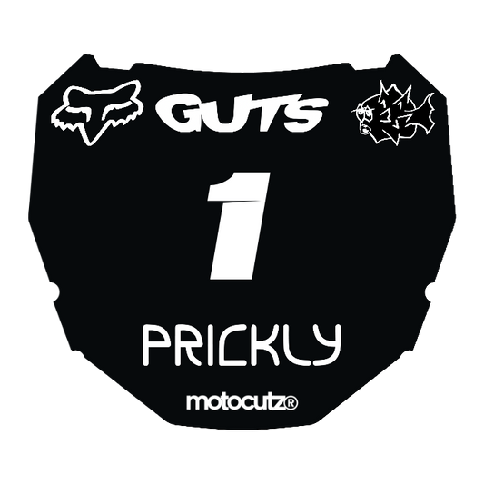 CUSTOM ODI NUMBER PLATE DECAL
