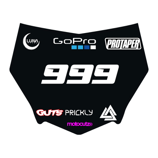 CUSTOM MOTOCUTZ FRONT PLATE DECAL