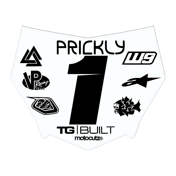 CUSTOM MOTOCUTZ FRONT PLATE DECAL