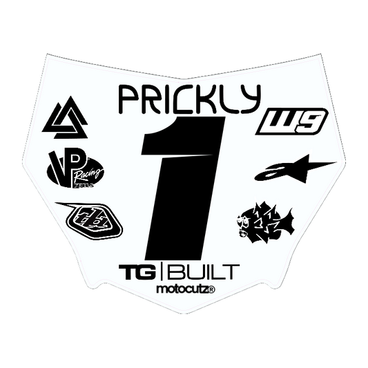 CUSTOM MOTOCUTZ FRONT PLATE DECAL