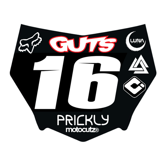 CUSTOM MOTOCUTZ FRONT PLATE DECAL