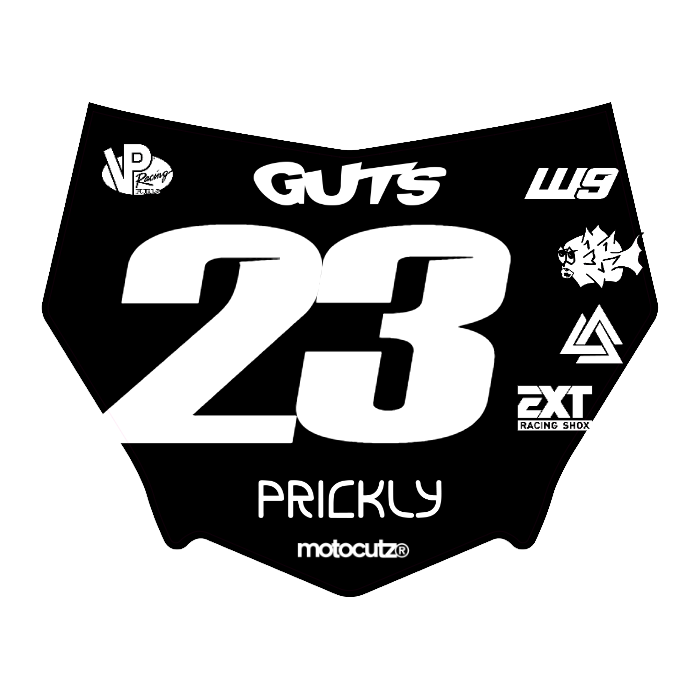 CUSTOM MOTOCUTZ FRONT PLATE DECAL