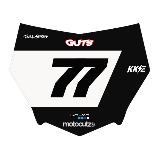 CUSTOM MOTOCUTZ FRONT PLATE DECAL