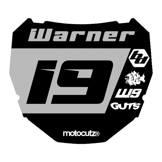 CUSTOM ODI NUMBER PLATE DECAL