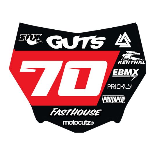 CUSTOM MOTOCUTZ FRONT PLATE DECAL