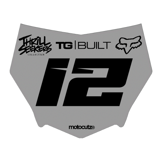 CUSTOM MOTOCUTZ FRONT PLATE DECAL