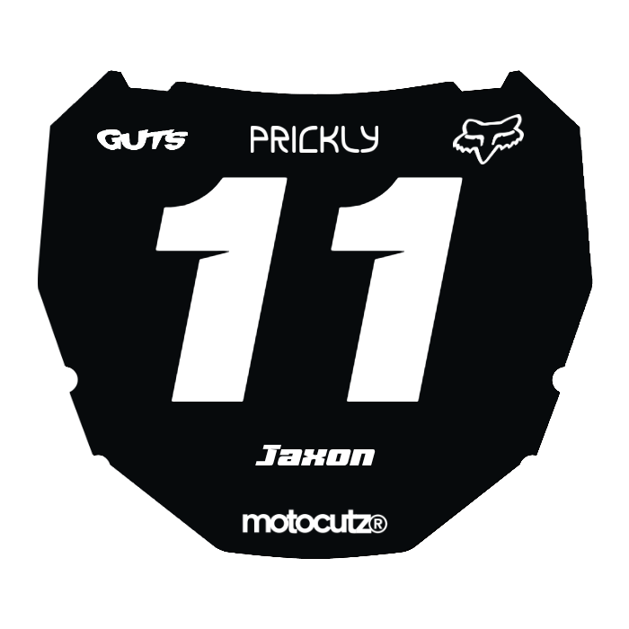 CUSTOM ODI NUMBER PLATE DECAL