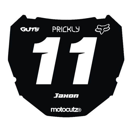CUSTOM ODI NUMBER PLATE DECAL