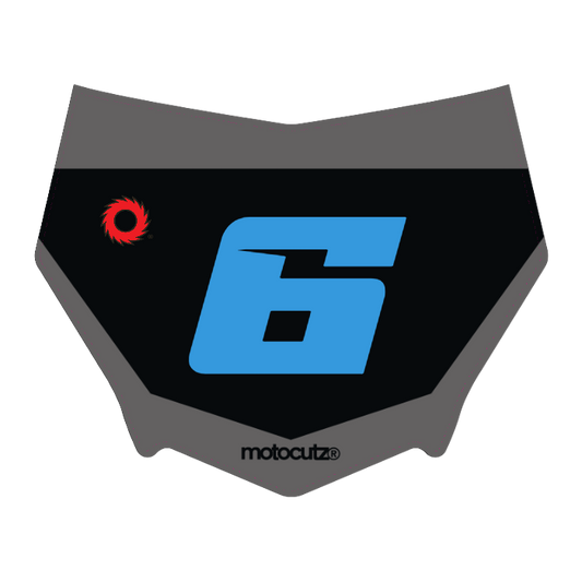 CUSTOM MOTOCUTZ FRONT PLATE DECAL