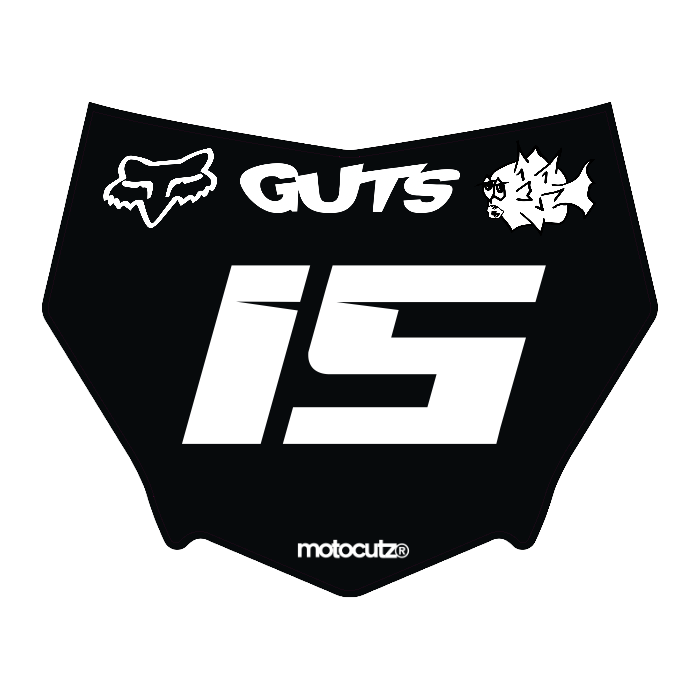 CUSTOM MOTOCUTZ FRONT PLATE DECAL