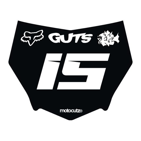 CUSTOM MOTOCUTZ FRONT PLATE DECAL