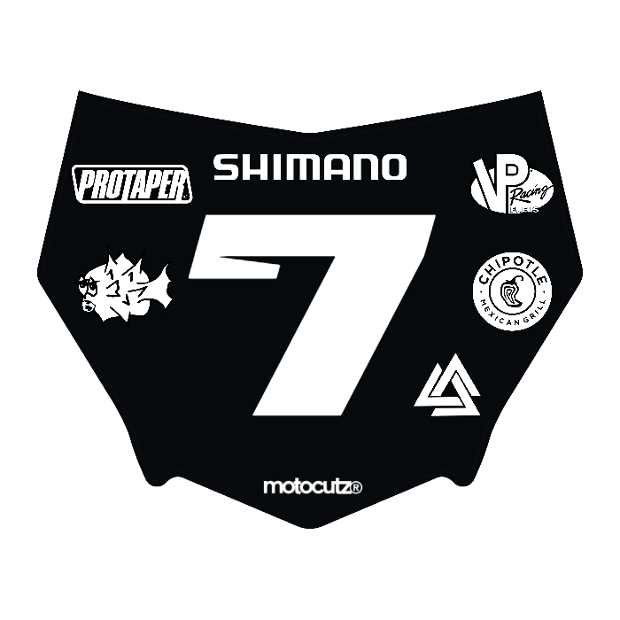 CUSTOM MOTOCUTZ FRONT PLATE DECAL