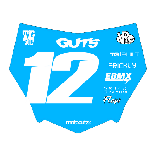 CUSTOM MOTOCUTZ FRONT PLATE DECAL