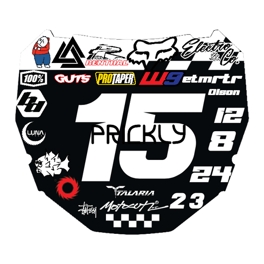 CUSTOM ODI NUMBER PLATE DECAL