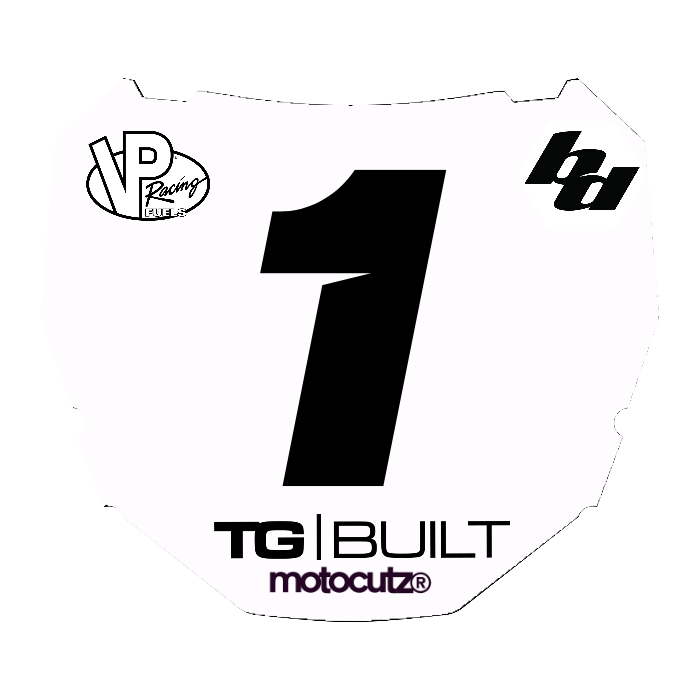 CUSTOM ODI NUMBER PLATE DECAL