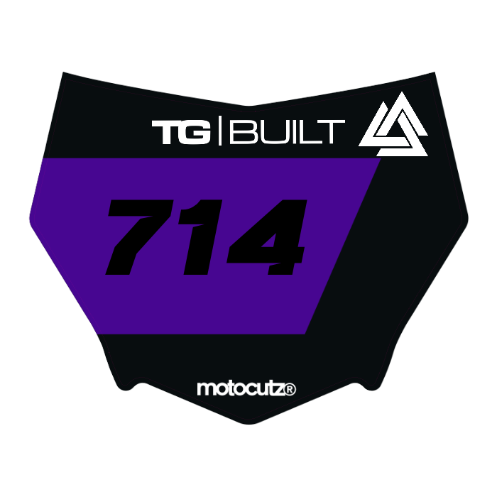 CUSTOM MOTOCUTZ FRONT PLATE DECAL