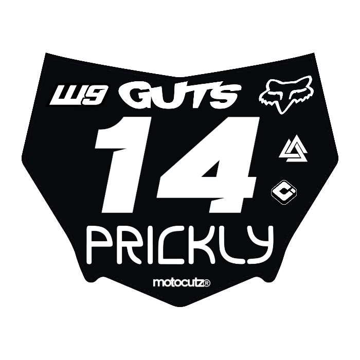 CUSTOM MOTOCUTZ FRONT PLATE DECAL