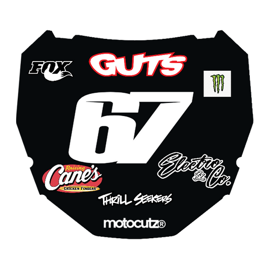 CUSTOM ODI NUMBER PLATE DECAL