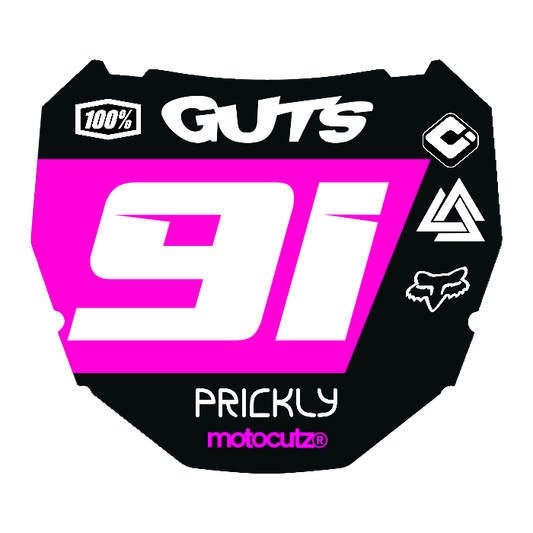 CUSTOM ODI NUMBER PLATE DECAL