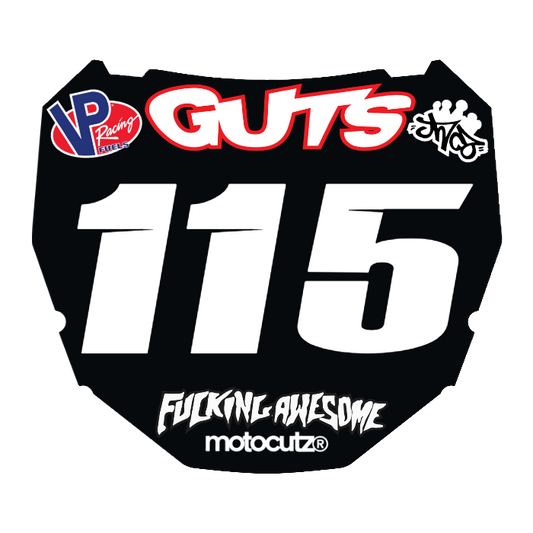 CUSTOM ODI NUMBER PLATE DECAL
