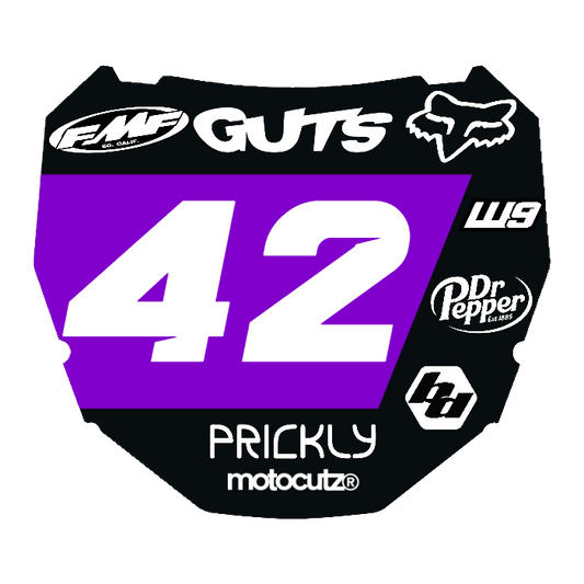 CUSTOM ODI NUMBER PLATE DECAL