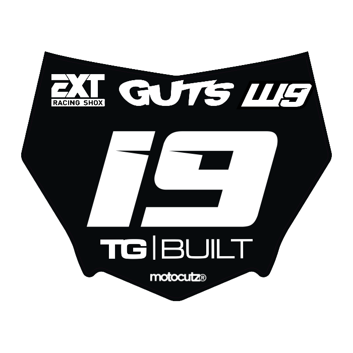 CUSTOM MOTOCUTZ FRONT PLATE DECAL