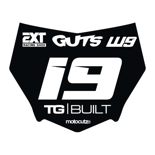 CUSTOM MOTOCUTZ FRONT PLATE DECAL
