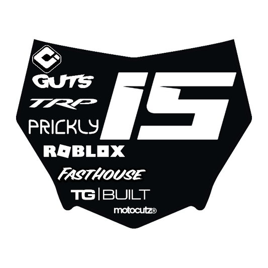 CUSTOM MOTOCUTZ FRONT PLATE DECAL