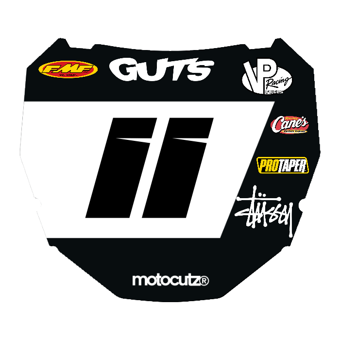 CUSTOM ODI NUMBER PLATE DECAL