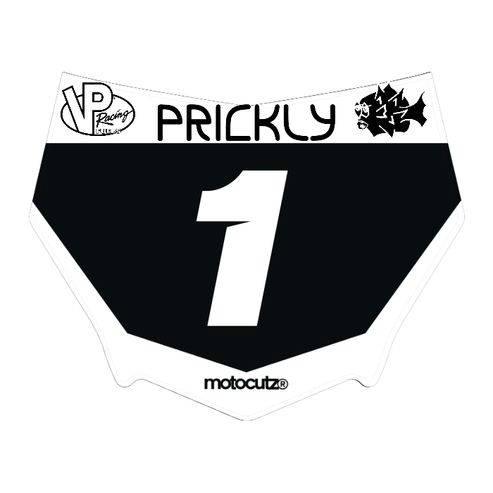 CUSTOM MOTOCUTZ FRONT PLATE DECAL