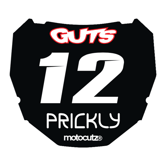 CUSTOM ODI NUMBER PLATE DECAL