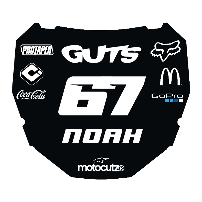 CUSTOM ODI NUMBER PLATE DECAL