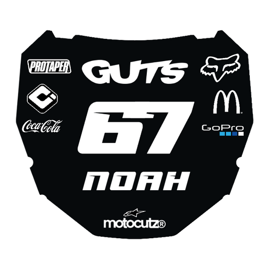 CUSTOM ODI NUMBER PLATE DECAL