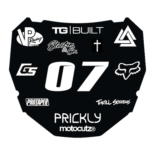 CUSTOM ODI NUMBER PLATE DECAL
