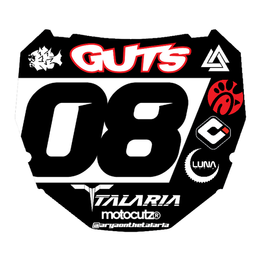 CUSTOM ODI NUMBER PLATE DECAL