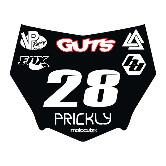 CUSTOM MOTOCUTZ FRONT PLATE DECAL