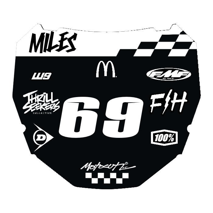 CUSTOM ODI NUMBER PLATE DECAL