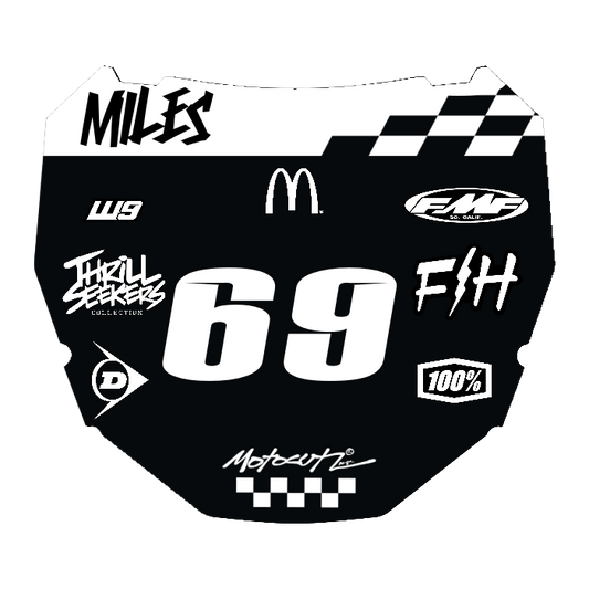 CUSTOM ODI NUMBER PLATE DECAL