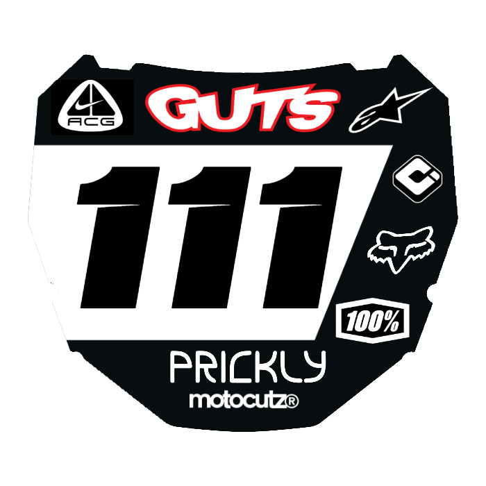CUSTOM ODI NUMBER PLATE DECAL