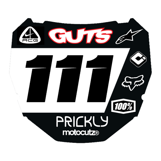 CUSTOM ODI NUMBER PLATE DECAL