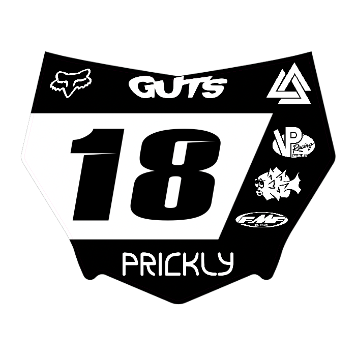 CUSTOM MOTOCUTZ FRONT PLATE DECAL