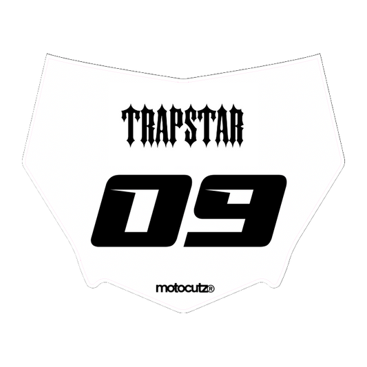 CUSTOM MOTOCUTZ FRONT PLATE DECAL