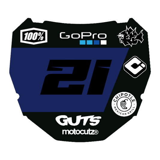 CUSTOM ODI NUMBER PLATE DECAL