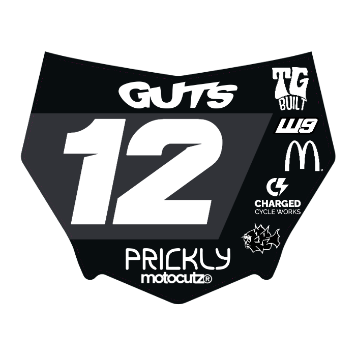 CUSTOM MOTOCUTZ FRONT PLATE DECAL