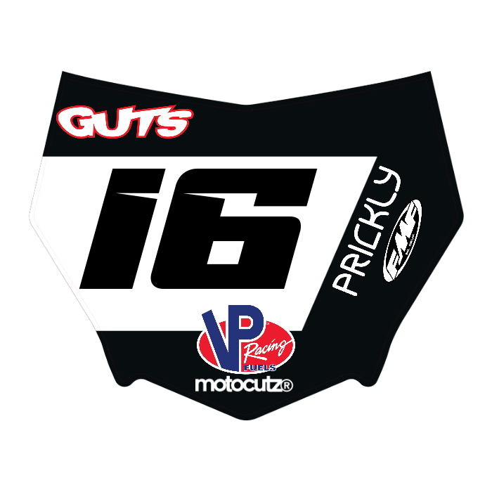 CUSTOM MOTOCUTZ FRONT PLATE DECAL
