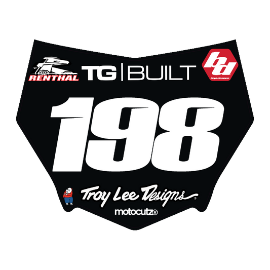 CUSTOM MOTOCUTZ FRONT PLATE DECAL