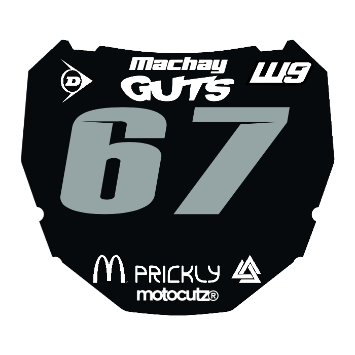 CUSTOM ODI NUMBER PLATE DECAL